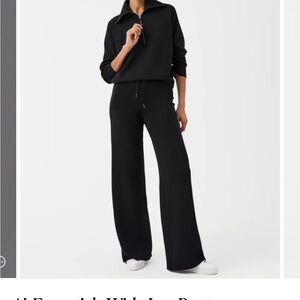 Spanx air essentials wide leg pants medium black